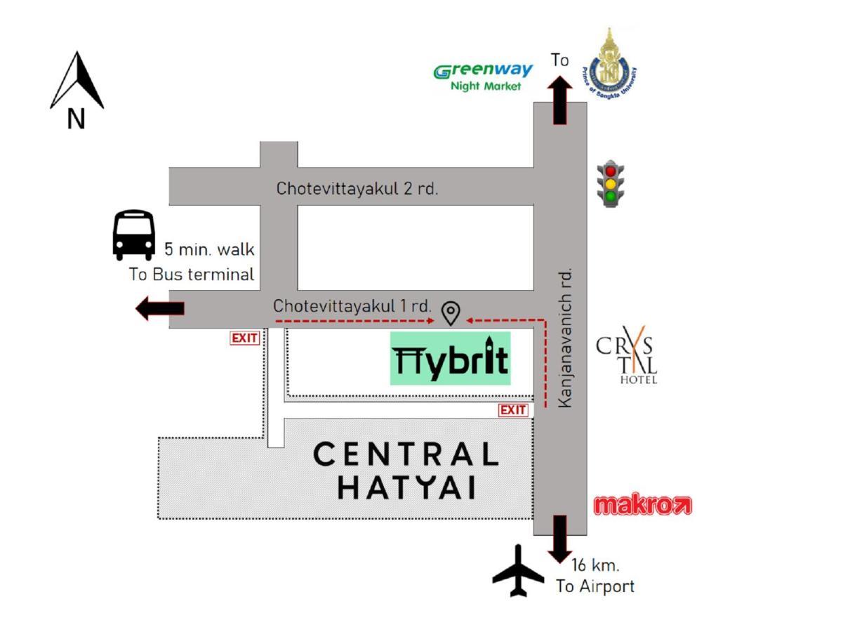 Hybrit Hostel&Cafe Hat Yai Exterior photo